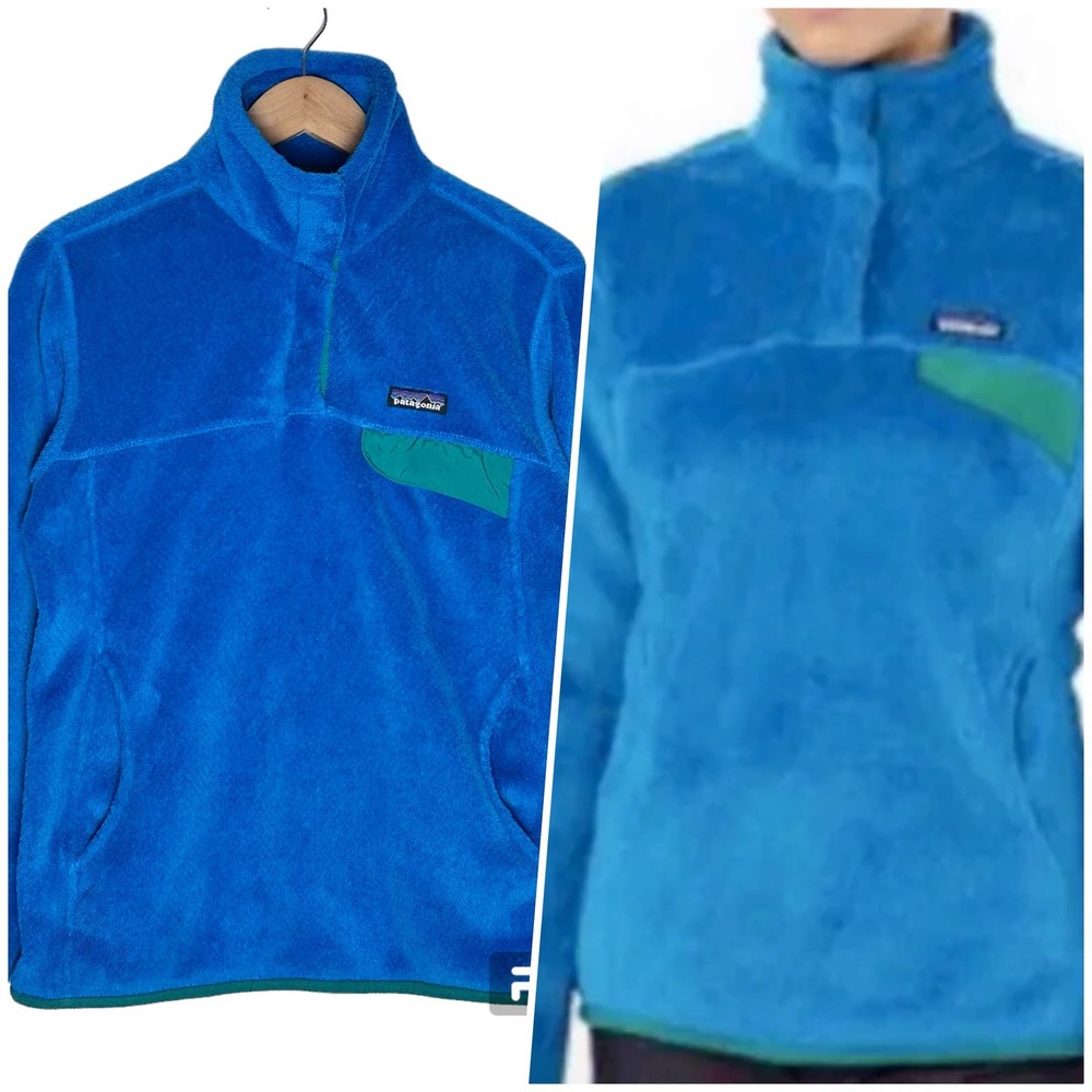 Patagonia | Women | Blue Re-Tool Snap T Fleece Pullover Sweater | Size Medium